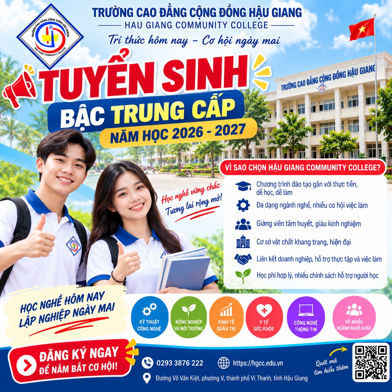 Tuyển sinh Bậc Trung cấp năm học 2026 - 2027