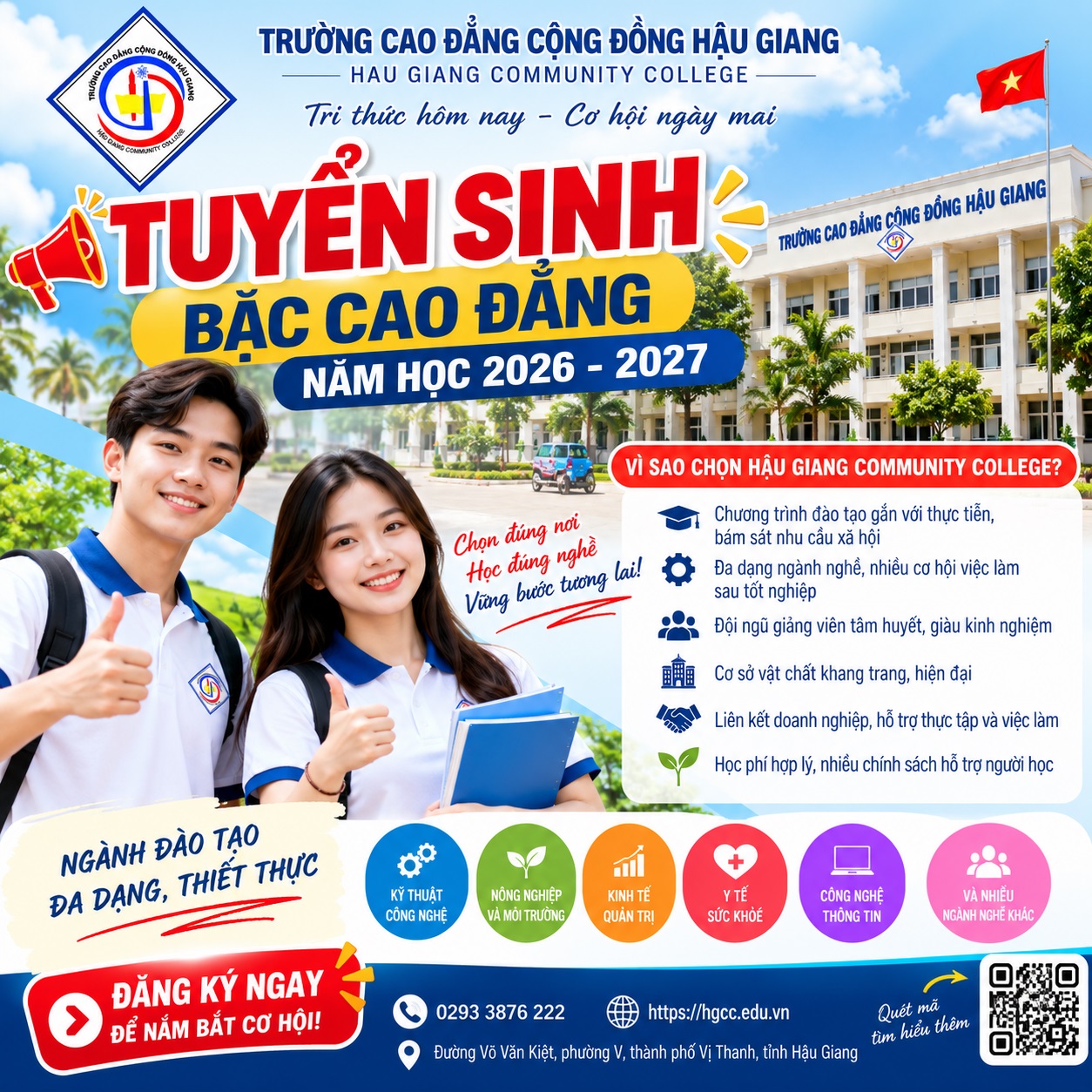 Tuyển sinh Bậc cao đẳng năm học 2026 - 2027